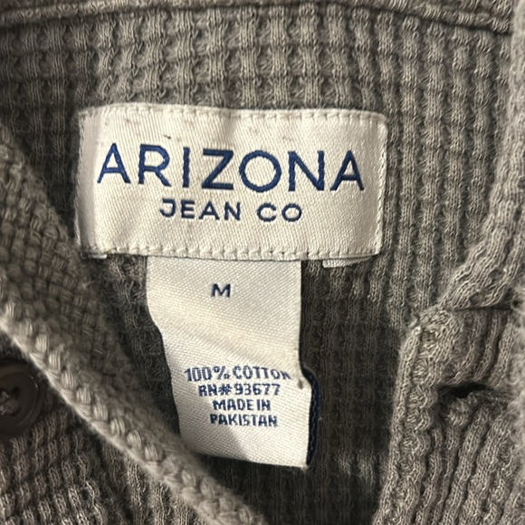 Arizona Jean Co. Gray Hooded Shirt | Heavyweight Cotton | Size Medium - Picture 3 of 12